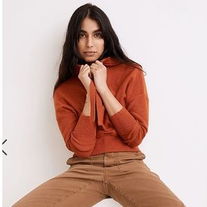 Madewell Clairview Hoodie Sweater - XS - Rust